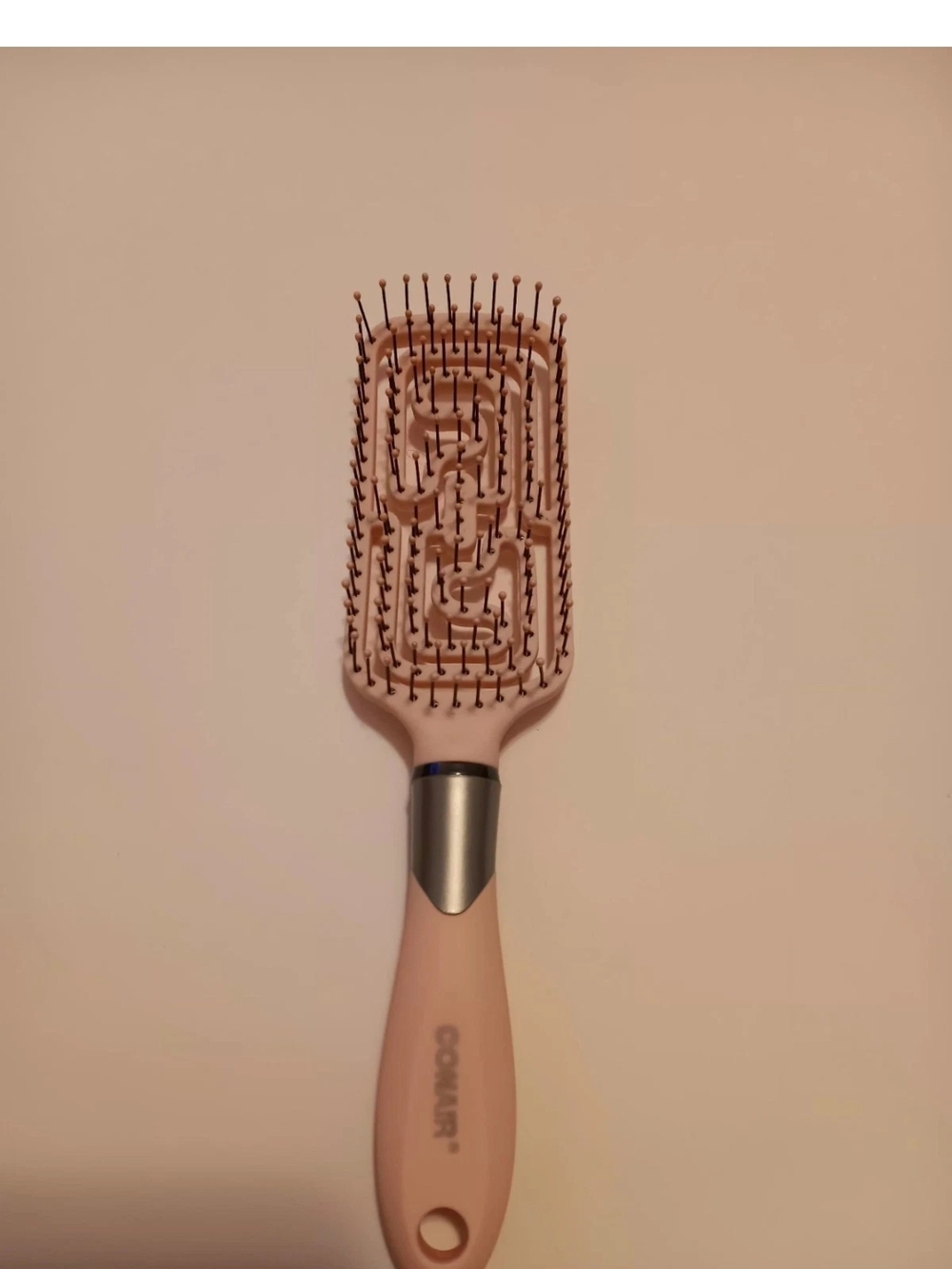 Conair Velvet Touch Flexi Head Vented Hair Brush Pink New Without Box